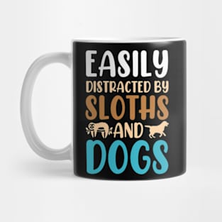 Easily Distracted By Sloths And Dogs Mug